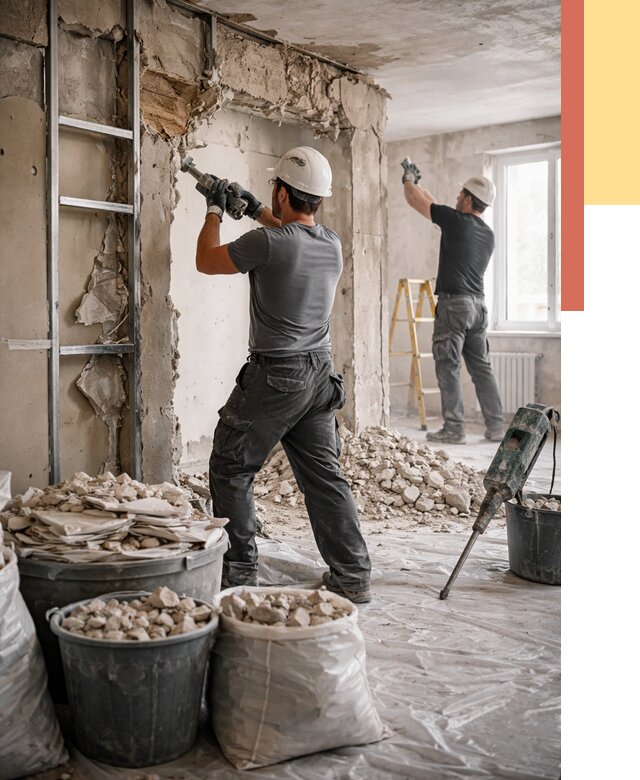 Демонтажные работы в Сегеже от 2809 руб. — услуги и цена под ключ | ОТДЕЛОЧНИК-Сгж