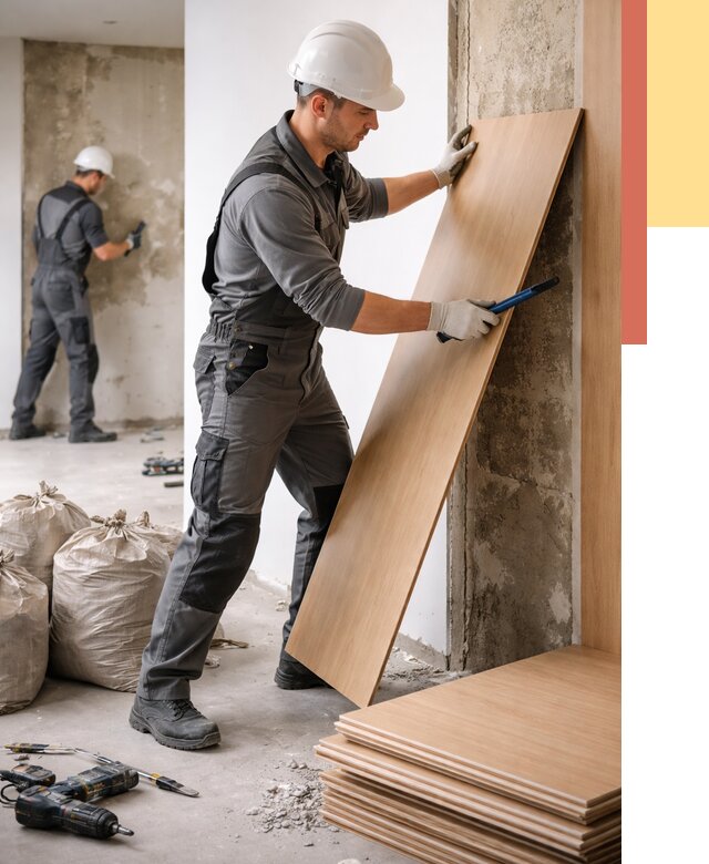 Демонтаж стеновых панелей в Сегеже от 3642 руб. за м² быстро и недорого | ОТДЕЛОЧНИК-Сгж