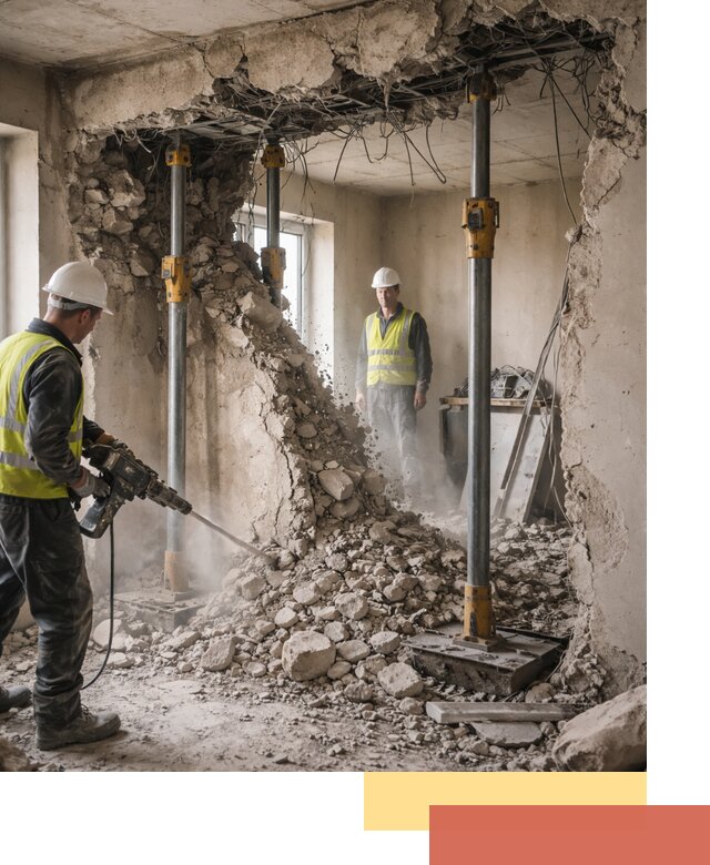 Снос несущих стен в Сегеже с гарантией безопасности и качества