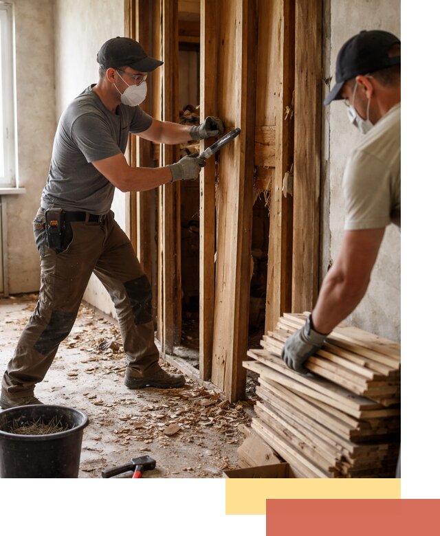 Демонтаж деревянных перегородок в Сегеже быстро и аккуратно