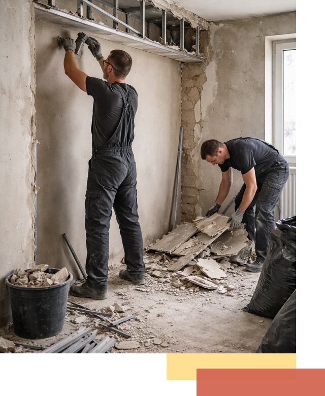 Демонтаж короба из гипсокартона в Сегеже быстро и аккуратно