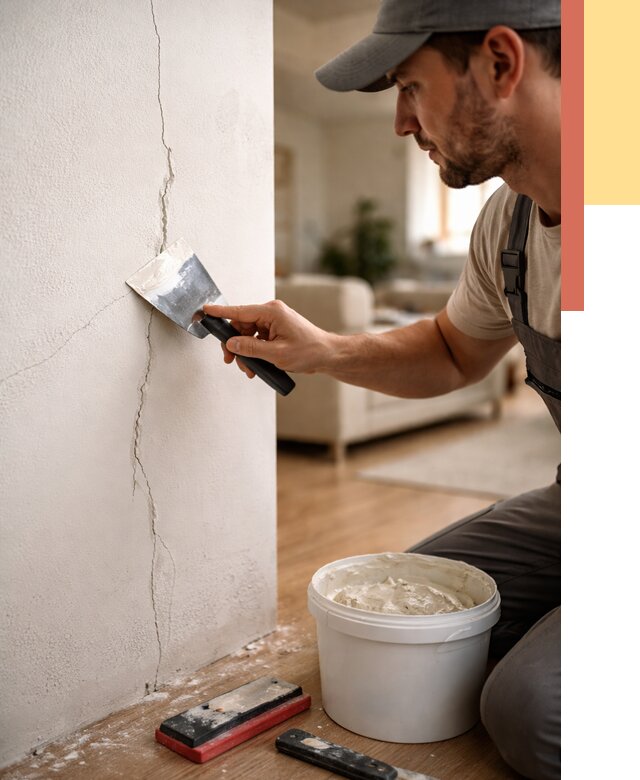 Заделка трещин и сколов в Сегеже от 2549 руб. — быстро и недорого | ОТДЕЛОЧНИК-Сгж