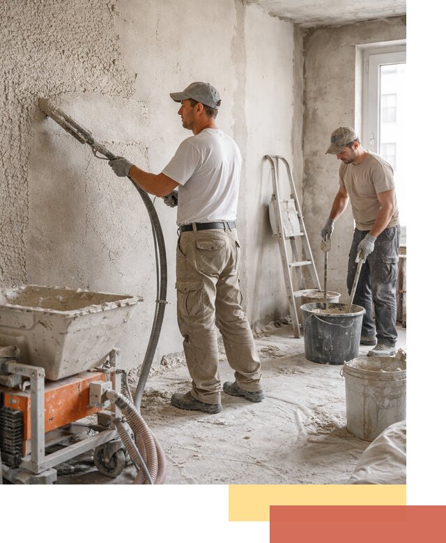 Машинная штукатурка стен в Сегеже — быстро и качественно