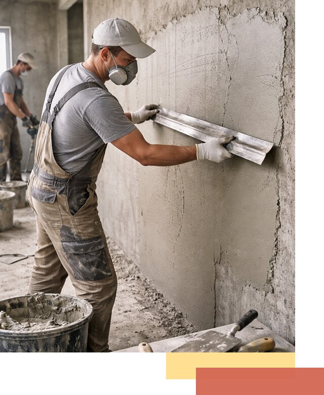 Штукатурка бетонных стен в Сегеже качественно и долговечно