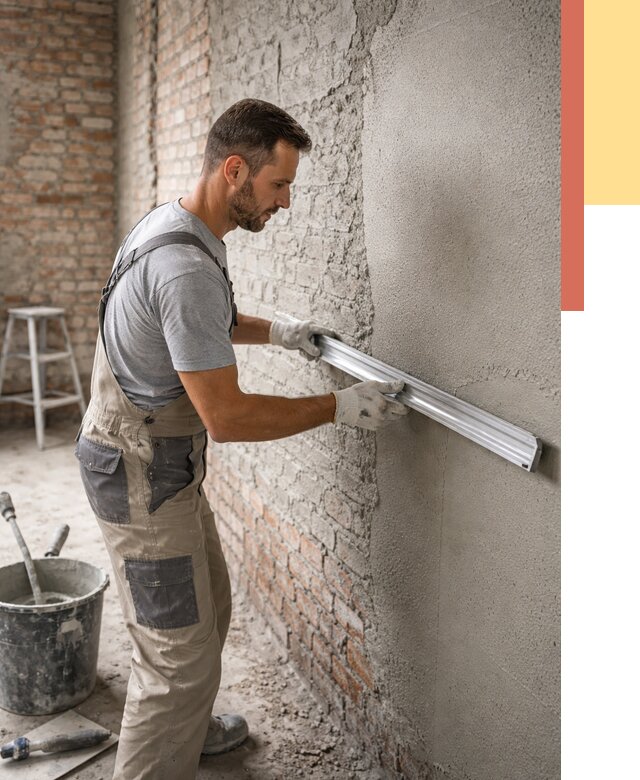 Штукатурка кирпичных стен в Сегеже от 4682 руб/м2 — быстро и недорого | ОТДЕЛОЧНИК-Сгж