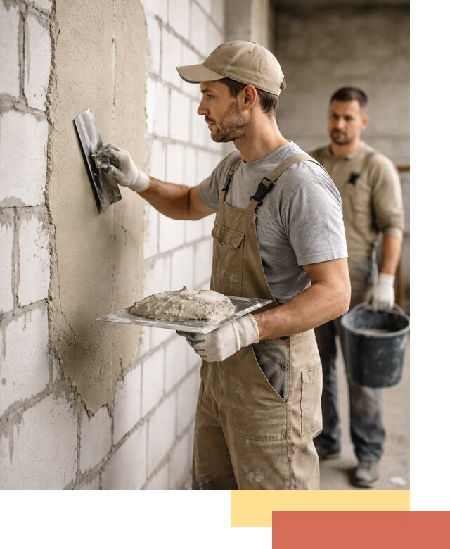 Штукатурка стен из газобетона в Сегеже под ключ