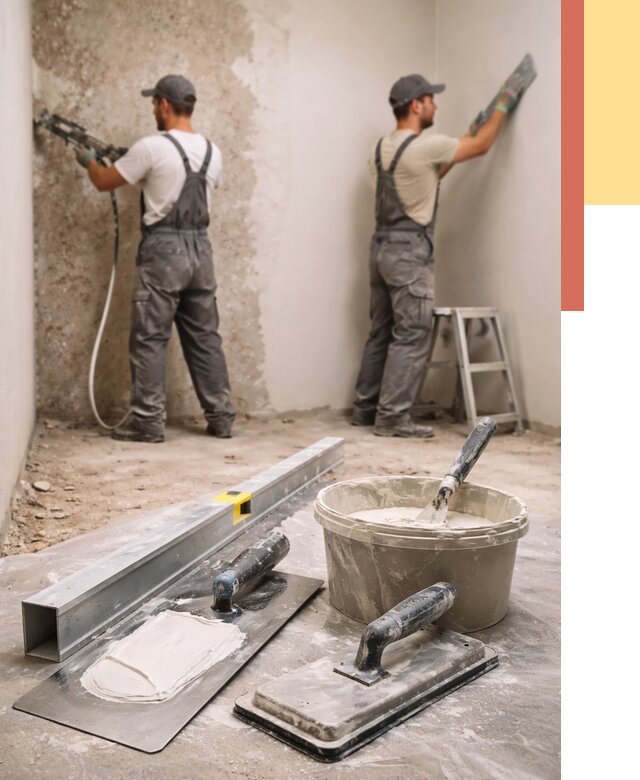 Штукатурка стен под обои в Сегеже от 4682 руб./м2 — выравнивание под обои | ОТДЕЛОЧНИК-Сгж