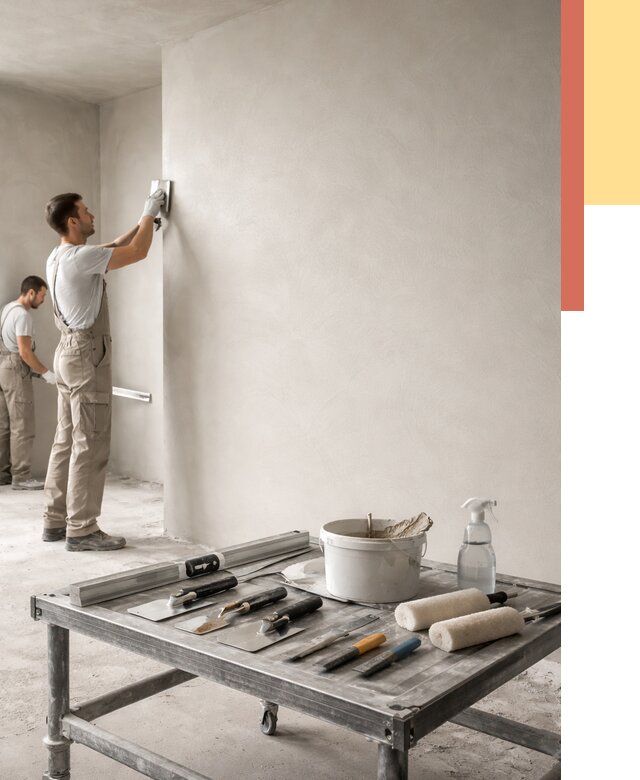 Штукатурка стен под покраску в Сегеже от 4682 руб./м² — качественно и недорого | ОТДЕЛОЧНИК-Сгж