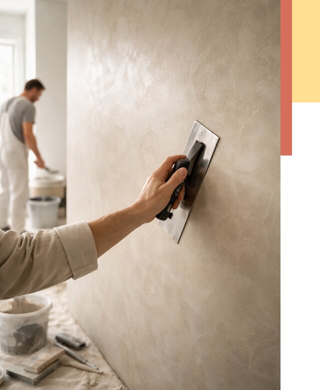 Венецианская штукатурка в Сегеже от 3642 руб/м² — нанесение стен под ключ | ОТДЕЛОЧНИК-Сгж