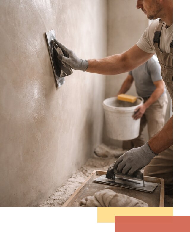 Нанесение марокканской штукатурки таделакт в Сегеже