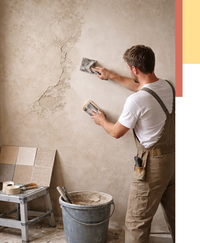 Ремонт декоративной штукатурки в Сегеже от 4682 руб. под ключ | ОТДЕЛОЧНИК-Сгж