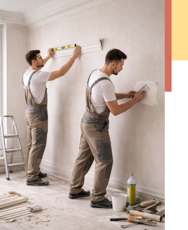 Монтаж лепнины на стены в Сегеже от 4682 руб. — недорого, быстро | ОТДЕЛОЧНИК-Сгж