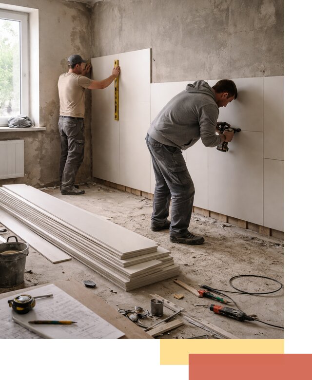 Монтаж ПВХ панелей на стены в Сегеже качественно и быстро