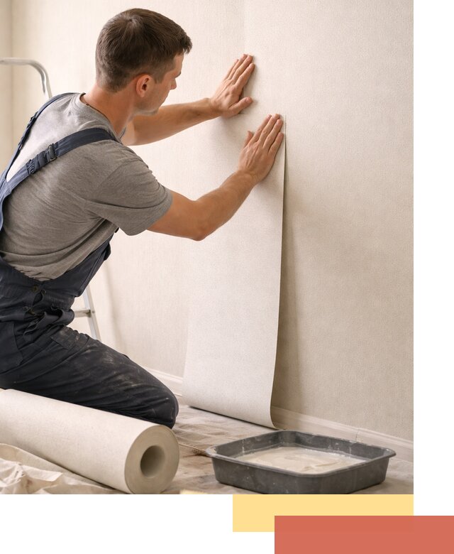 Поклейка флизелиновых обоев в Сегеже качественно и быстро