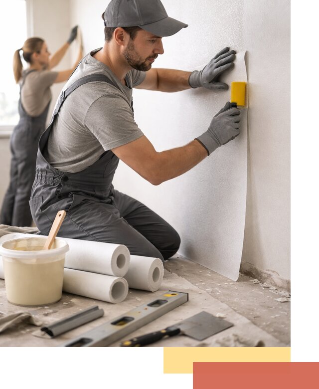 Поклейка стеклообоев профессионально в Сегеже