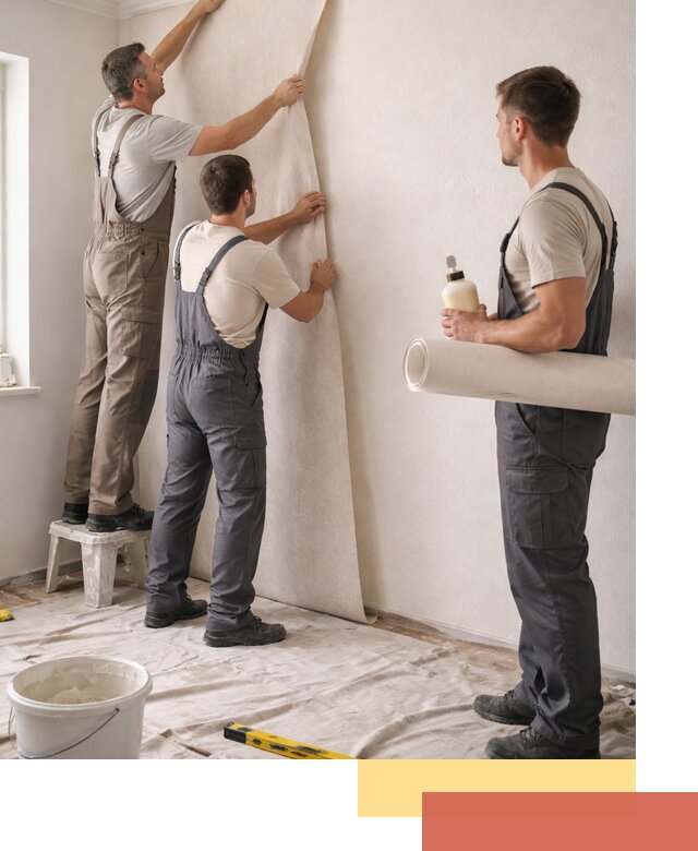 Оклейка стен обоями в Сегеже — качественно и профессионально