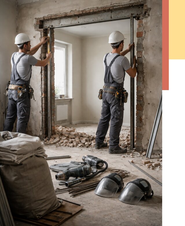 Расширение дверного проема в Сегеже от 13006 руб. под ключ | ОТДЕЛОЧНИК-Сгж