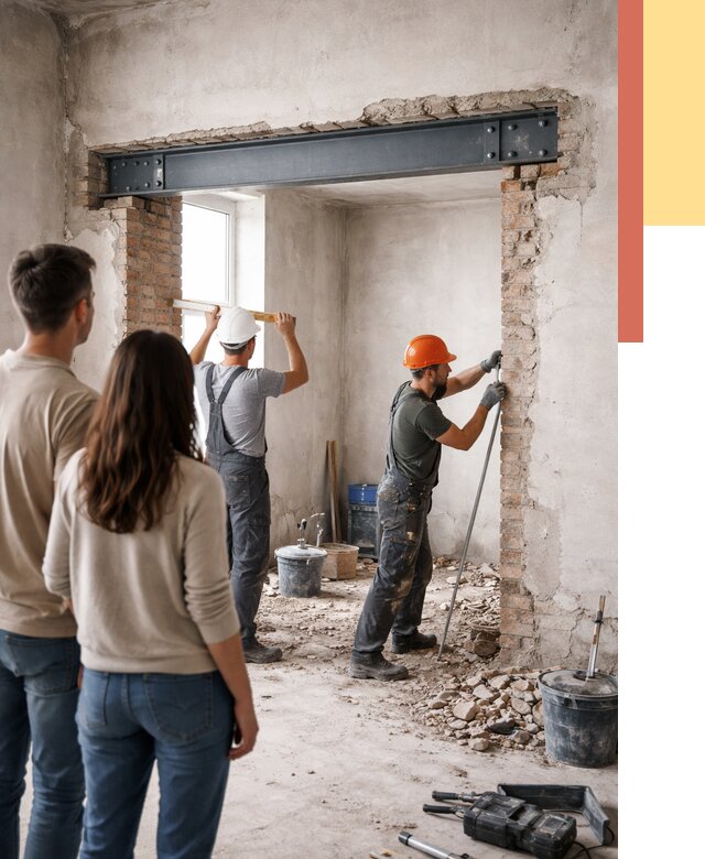 Усиление проема в стене в Сегеже от 9885 руб. — усиление дверного проема металлоконструкцией | ОТДЕЛОЧНИК-Сгж