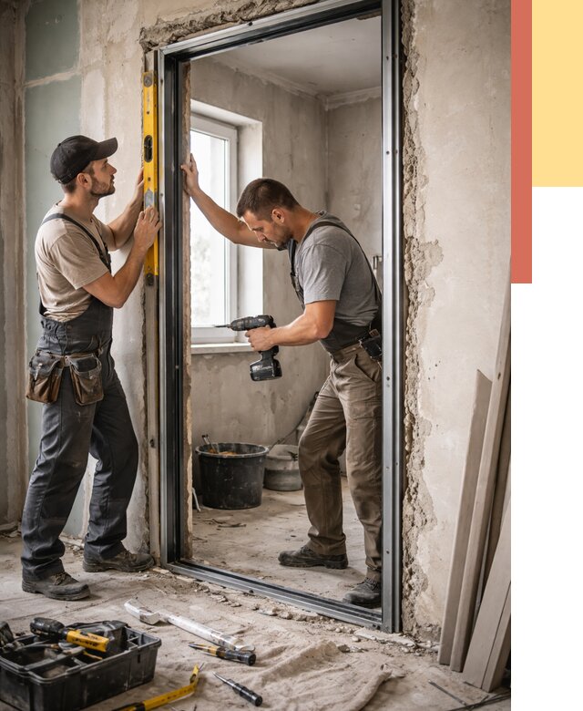 Закладка дверного проема в Сегеже от 3642 руб. — быстро и недорого | ОТДЕЛОЧНИК-Сгж