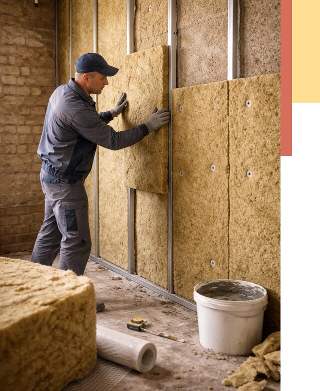 Утепление стен минватой в Сегеже от 1405 руб./м2 — недорого и быстро | ОТДЕЛОЧНИК-Сгж