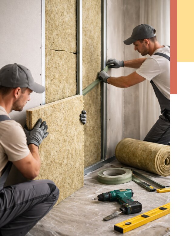 Шумоизоляция стен в Сегеже под ключ от 1925 руб. | ОТДЕЛОЧНИК-Сгж