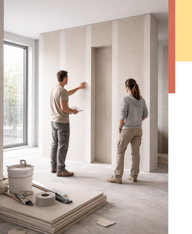 Зонирующая перегородка из гипсокартона в Сегеже от 2913 руб. под ключ | ОТДЕЛОЧНИК-Сгж