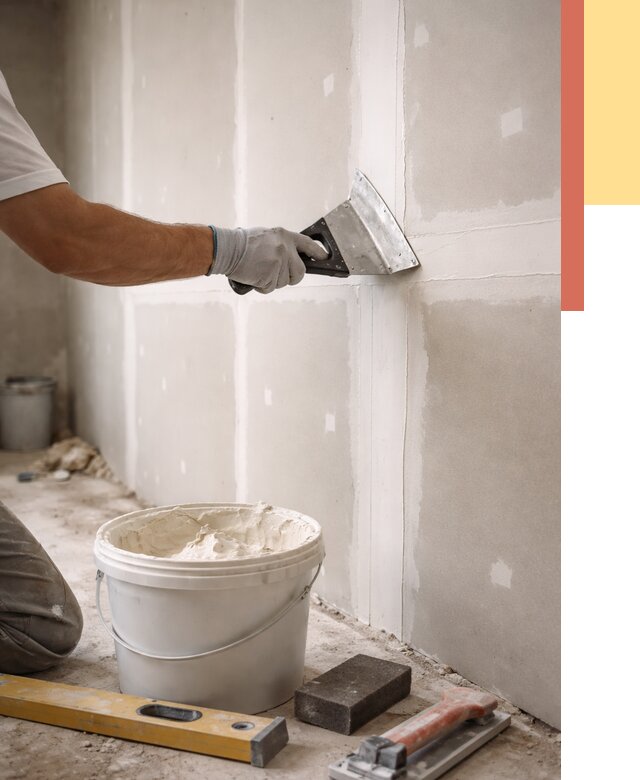 Шпаклевка перегородок из гипсокартона в Сегеже от 2601 руб. — услуги ОТДЕЛОЧНИК-Сгж