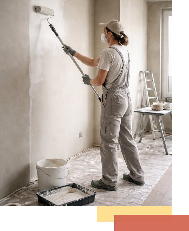 Покраска перегородок из гипсокартона в Сегеже качественно и недорого