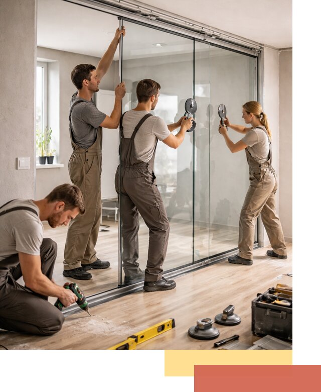 Изготовление стеклянных перегородок на заказ в Сегеже