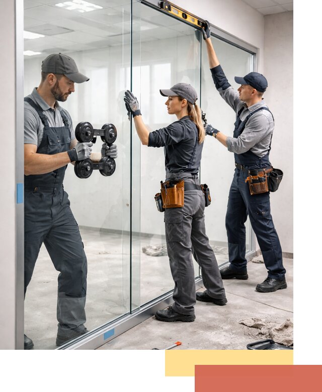 Профессиональный монтаж стеклянных перегородок в Сегеже