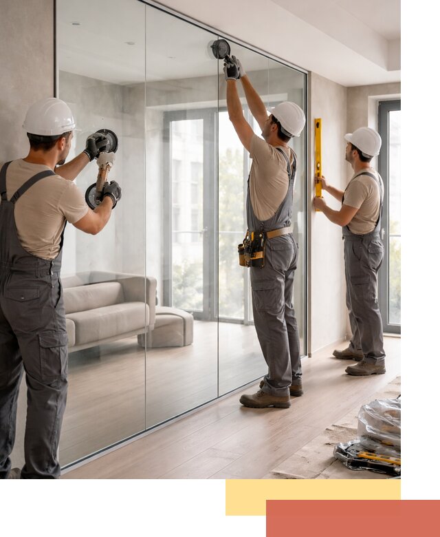 Перегородки из закаленного стекла в Сегеже для офисов и квартир