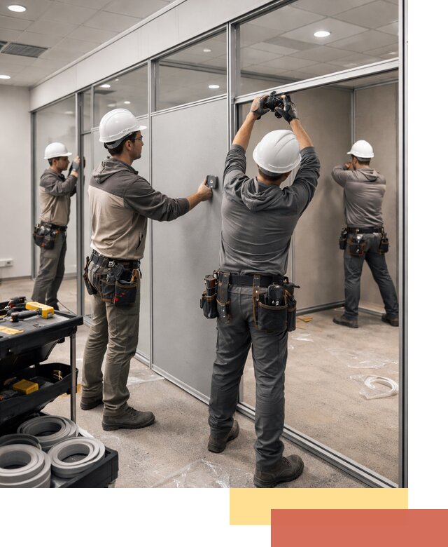 Мобильные офисные перегородки под ключ в Сегеже