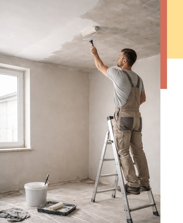 Грунтовка потолка в Сегеже от 2601 руб. — быстро и недорого | ОТДЕЛОЧНИК-Сгж