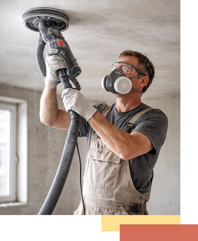 Шлифовка потолка в Сегеже — качественная подготовка под отделку