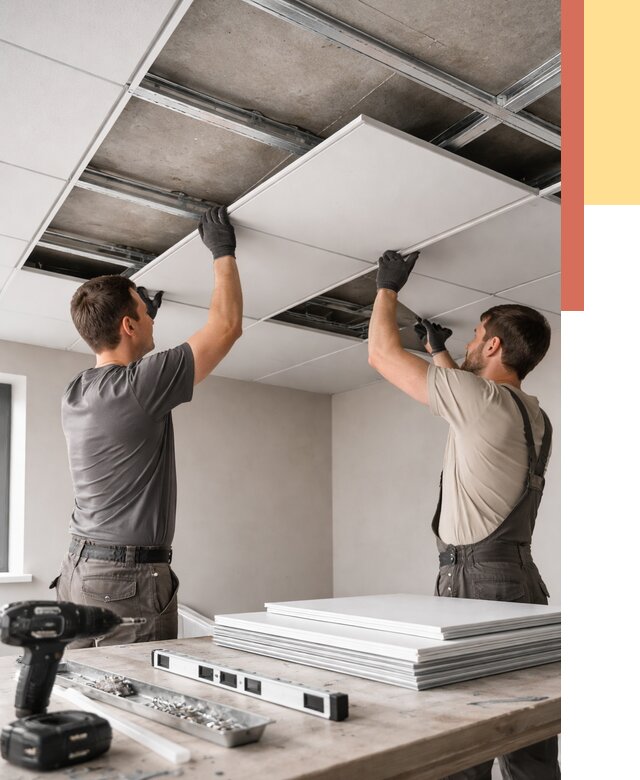 Монтаж кассетного потолка в Сегеже от 4682 руб/м2 — установка и сборка | ОТДЕЛОЧНИК-Сгж