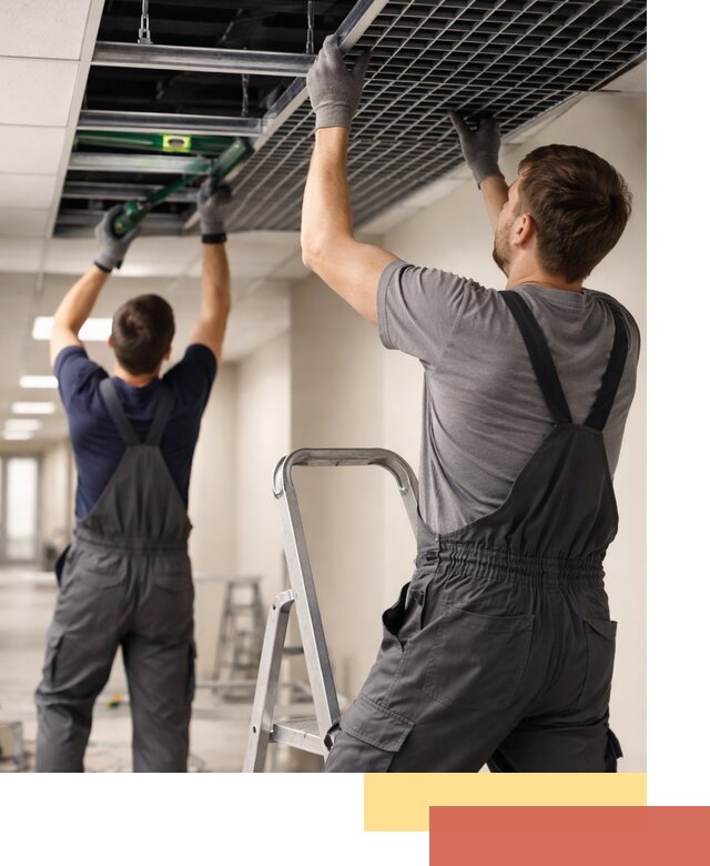 Монтаж потолка Грильято в Сегеже: установка под ключ качественно