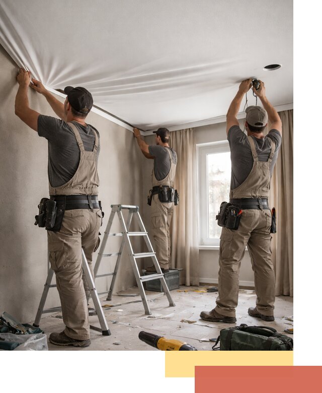 Монтаж матового натяжного потолка в Сегеже качественно и быстро