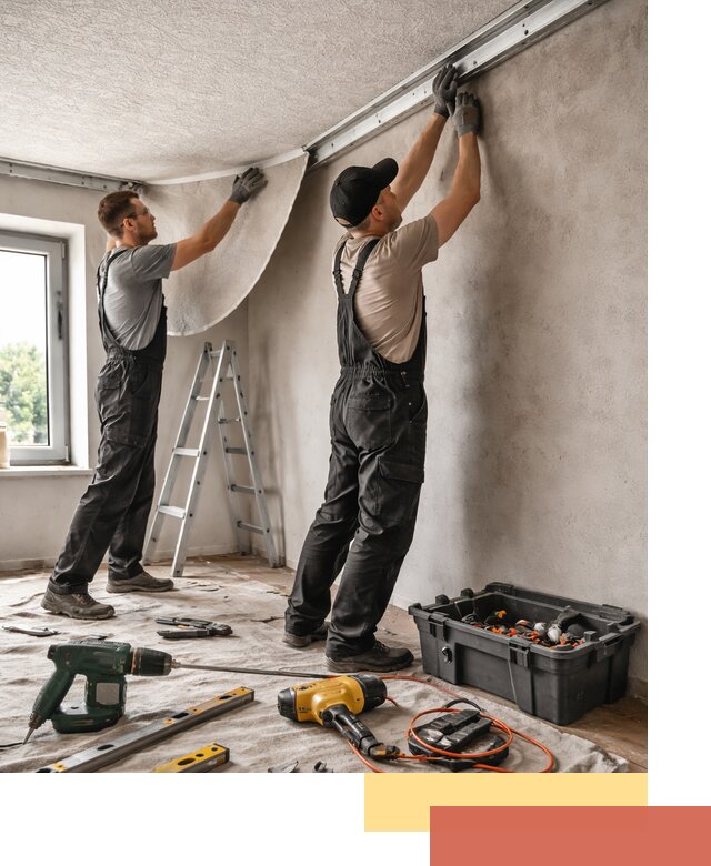 Монтаж фактурного натяжного потолка в Сегеже качественно и быстро