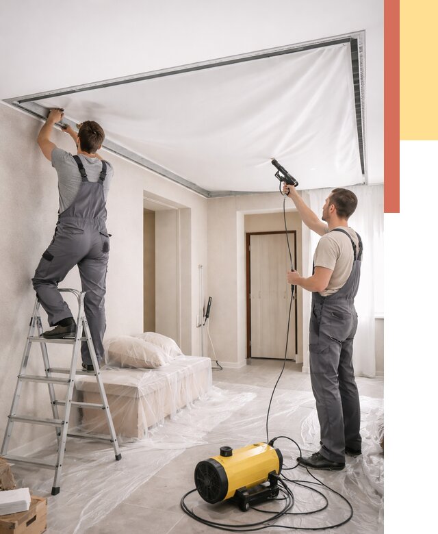 Монтаж натяжного потолка в прихожей в Сегеже от 2757 руб. под ключ | ОТДЕЛОЧНИК-Сгж