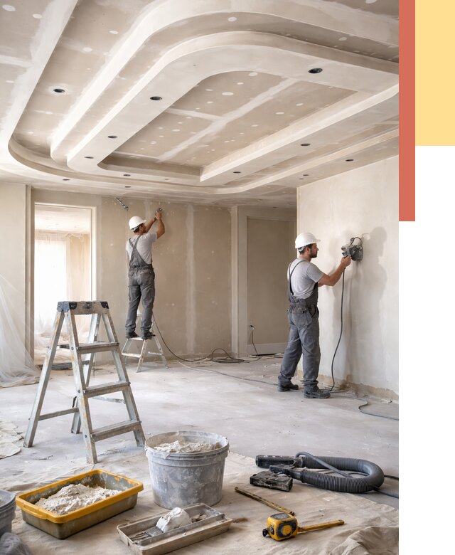 Многоуровневый потолок из гипсокартона в Сегеже от 780 руб. под ключ | ОТДЕЛОЧНИК-Сгж