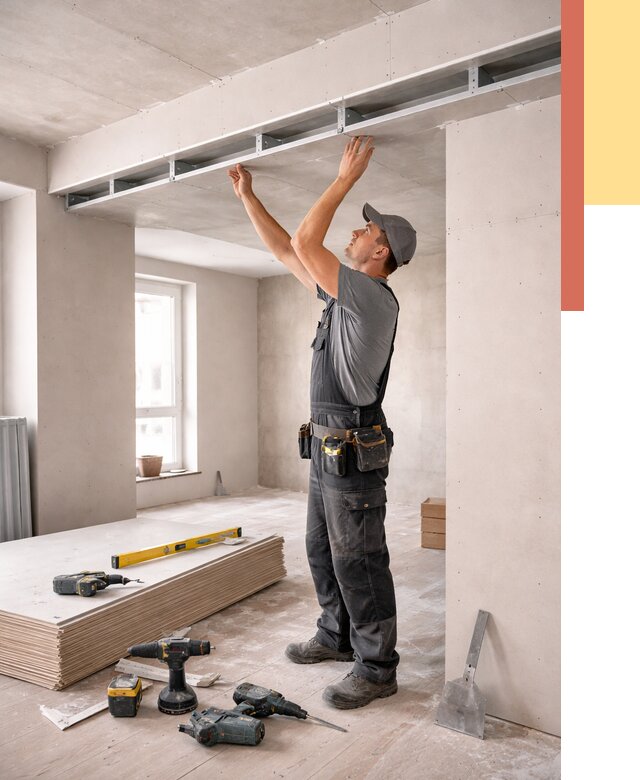 Потолок из гипсокартона с нишей в Сегеже от 1301 руб. под ключ | ОТДЕЛОЧНИК-Сгж