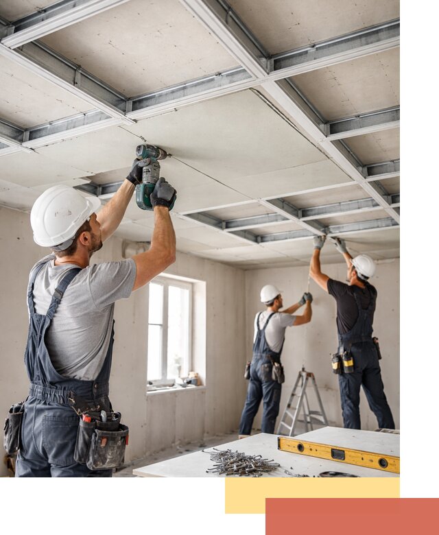 Кессонный потолок из гипсокартона под ключ в Сегеже