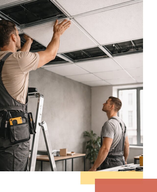 Монтаж потолочной плитки в Сегеже качественно и в срок