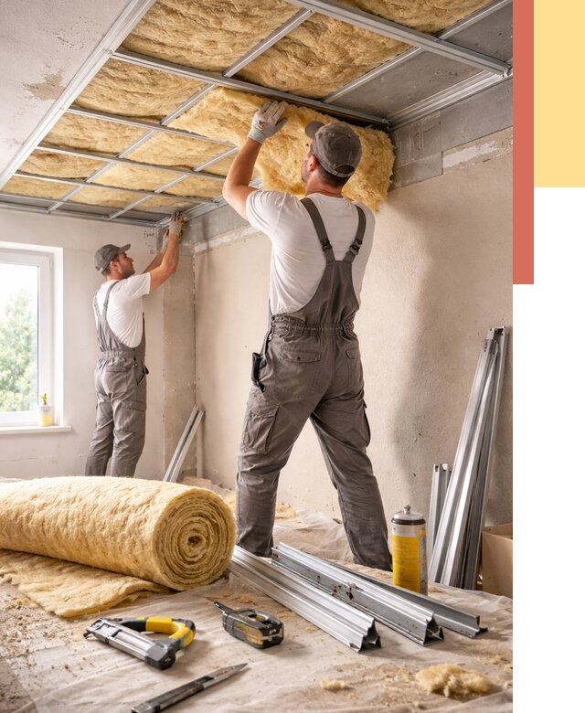 Утепление потолка в Сегеже от 7492 руб/м2 — недорого, быстро, под ключ | ОТДЕЛОЧНИК-Сгж