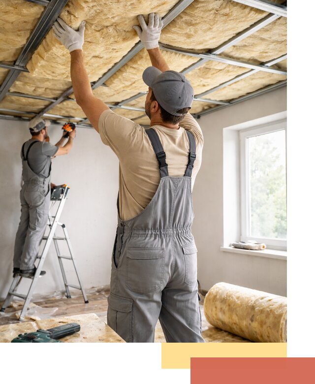 Утепление потолка под ключ в Сегеже качественно и быстро