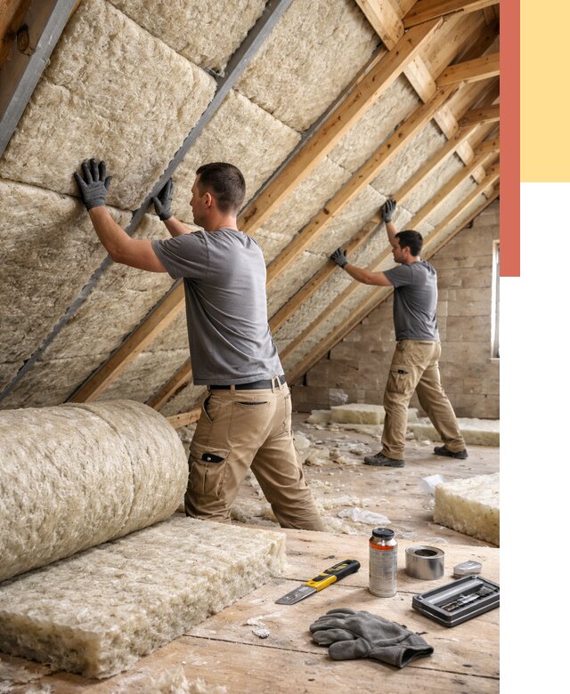 Утепление потолка минватой в Сегеже от 1509 руб. — быстро и недорого | ОТДЕЛОЧНИК-Сгж