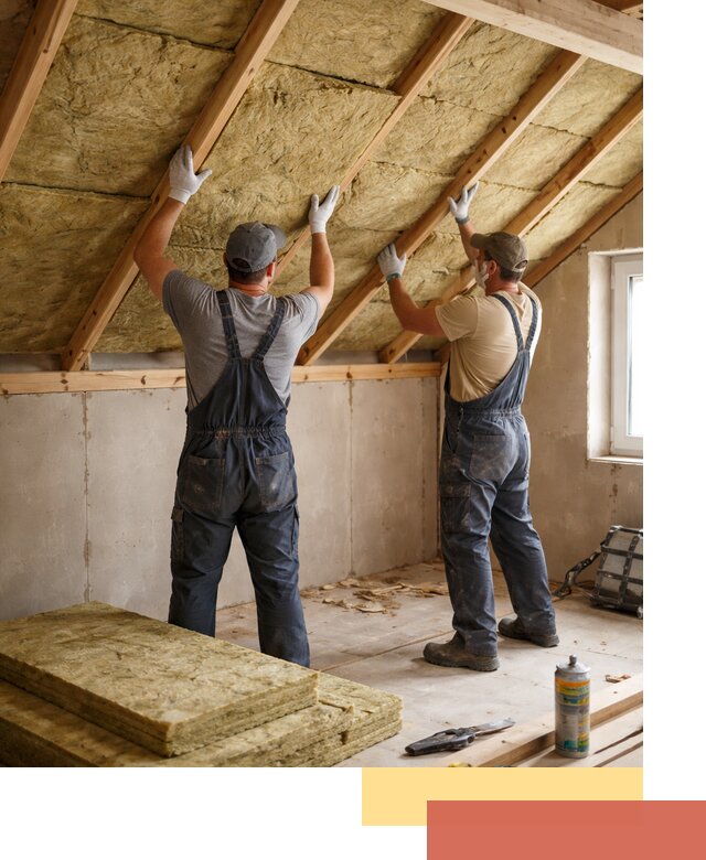 Утепление потолка минеральной ватой в Сегеже