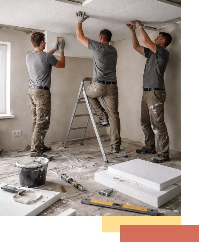 Утепление потолка пенопластом в Сегеже быстро и качественно