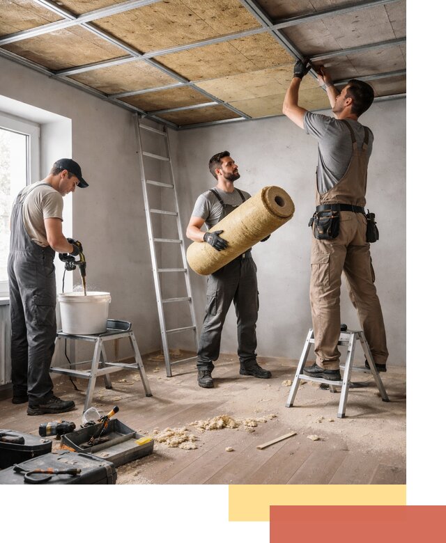 Шумоизоляция потолка в Сегеже: профессиональный монтаж и отделка