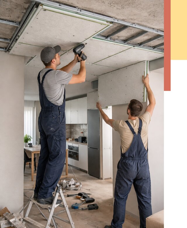 Шумоизоляция потолка панелями зипс в Сегеже от 1925 руб. под ключ | ОТДЕЛОЧНИК-Сгж